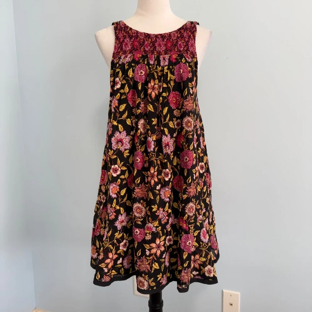 Free People Bohemian Floral Swing Dress Size XS‎